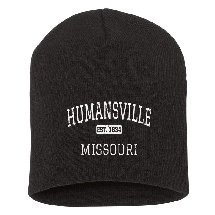 Humansville Missouri MO Vintage Short Acrylic Beanie