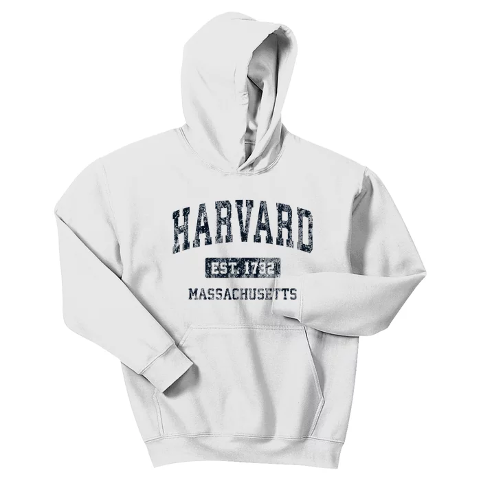 H.A.R.V.A.R.D Massachusetts Ma Vintage Athletic Sports Design Kids Hoodie