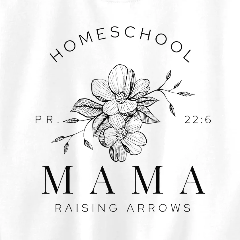 Homeschool Mama Mom Raising Arrows Mother's Day Gifts Kids Sweatshirt