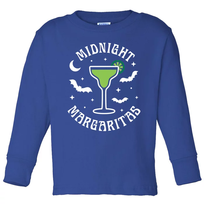 Halloween Midnight Margaritas Gift Toddler Long Sleeve Shirt