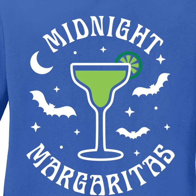 Halloween Midnight Margaritas Gift Ladies Long Sleeve Shirt