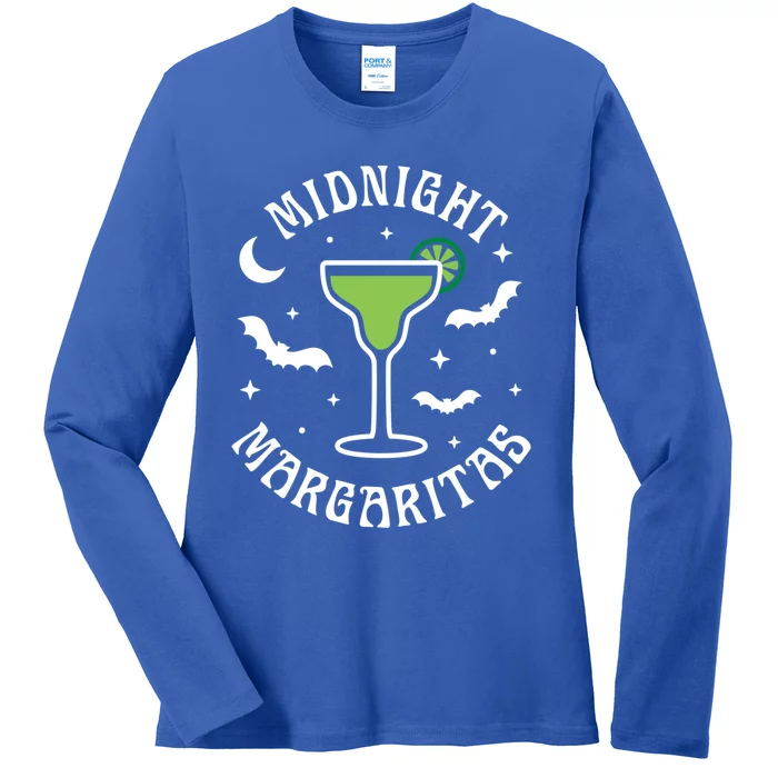 Halloween Midnight Margaritas Gift Ladies Long Sleeve Shirt