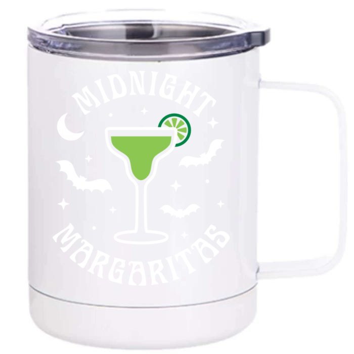 Halloween Midnight Margaritas Gift Front & Back 12oz Stainless Steel Tumbler Cup