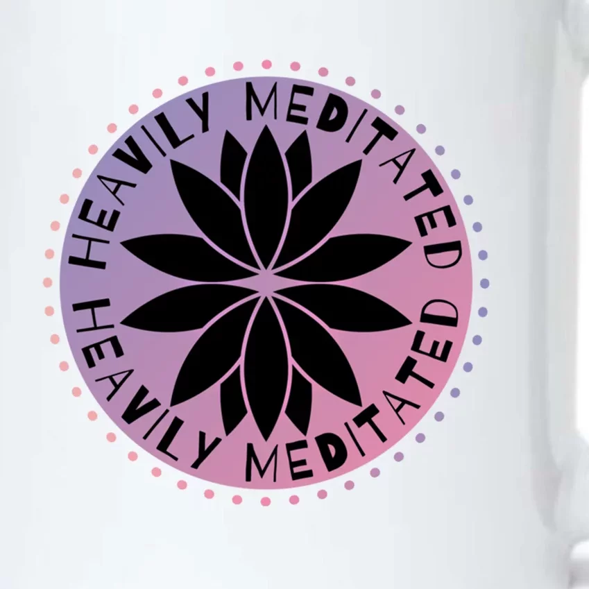 Heavily Meditated Meditation Mindfulness Statet Gift Black Color Changing Mug