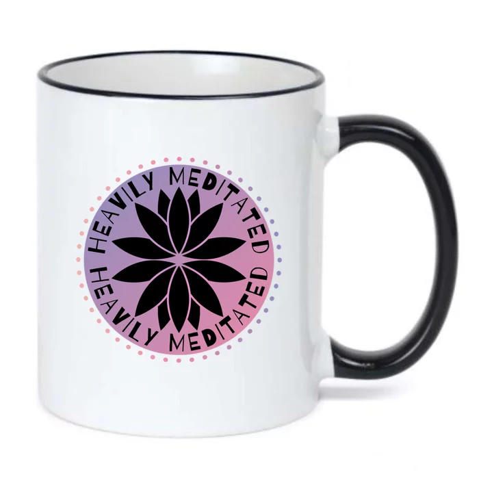 Heavily Meditated Meditation Mindfulness Statet Gift Black Color Changing Mug