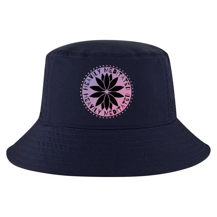 Heavily Meditated Meditation Mindfulness Statet Gift Cool Comfort Performance Bucket Hat