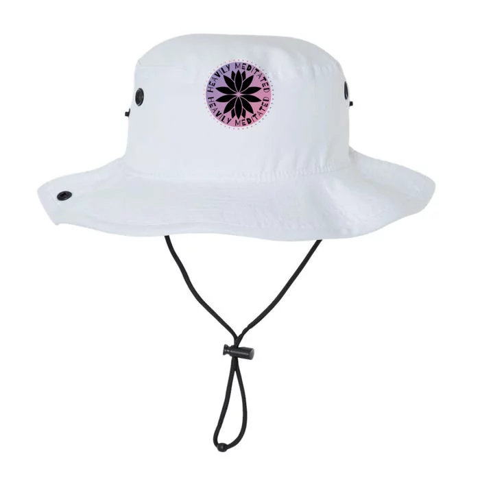 Heavily Meditated Meditation Mindfulness Statet Gift Legacy Cool Fit Booney Bucket Hat