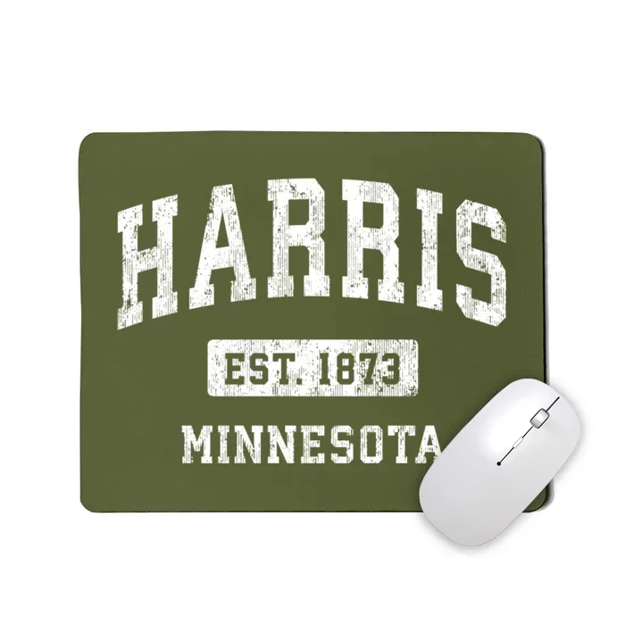 Harris Minnesota Mn Vintage Athletic Sports Mousepad