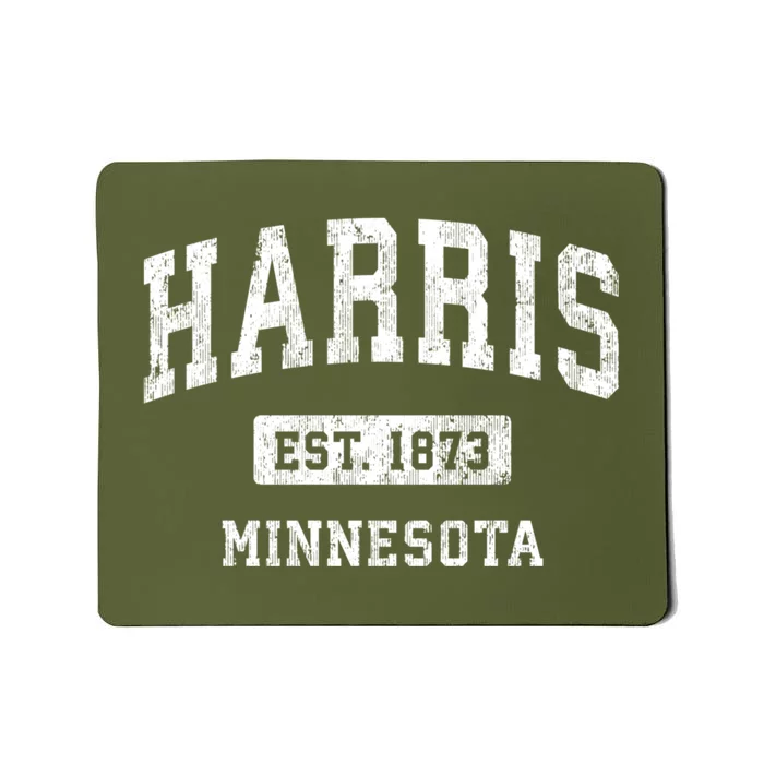 Harris Minnesota Mn Vintage Athletic Sports Mousepad