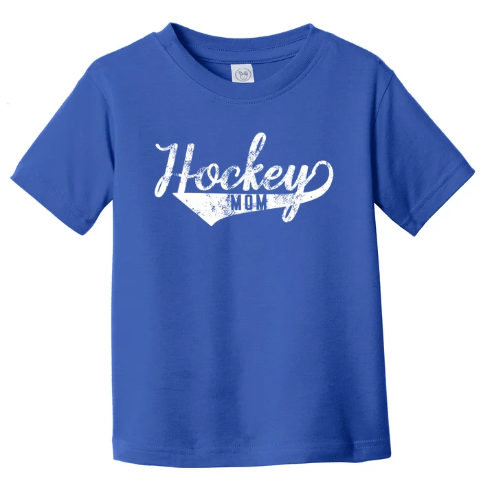 Hockey Mom Meaningful Gift Distressed Vintage Design Toddler T-Shirt