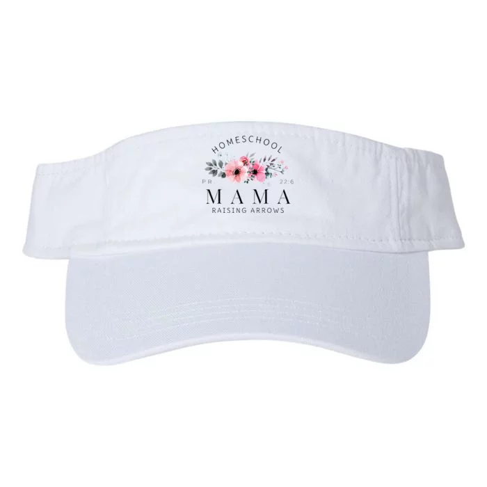 Homeschool Mama Mom Raising Arrows Flowers Mothers Day Gifts Valucap Bio-Washed Visor