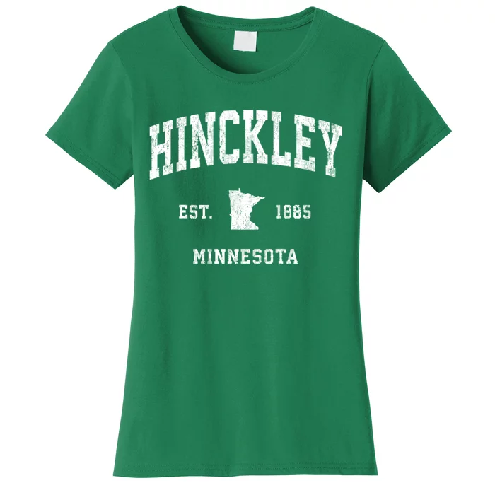 Hinckley Minnesota Mn Vintage Athletic Sports Women's T-Shirt