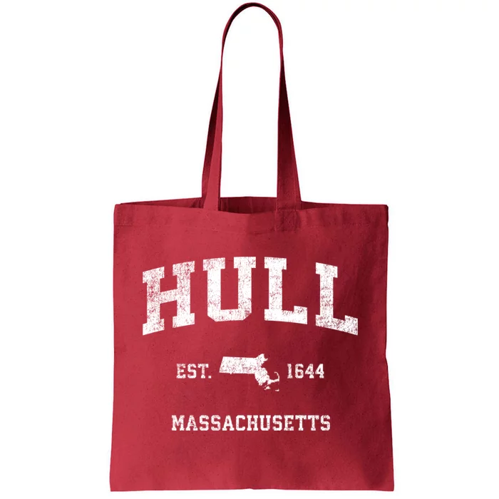 Hull Massachusetts Ma Vintage Athletic Sports Tote Bag