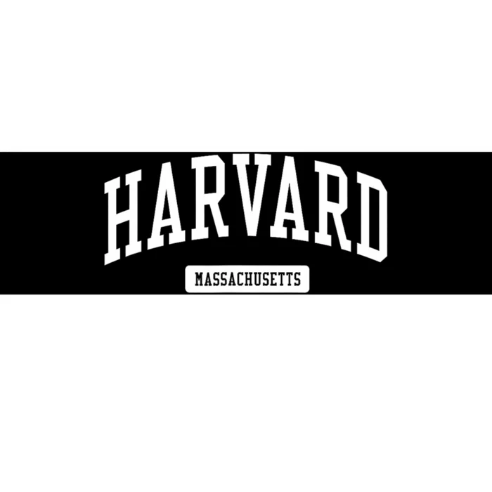 H.A.R.V.A.R.D Massachusetts Ma Vintage Athletic Sports Design Bumper Sticker