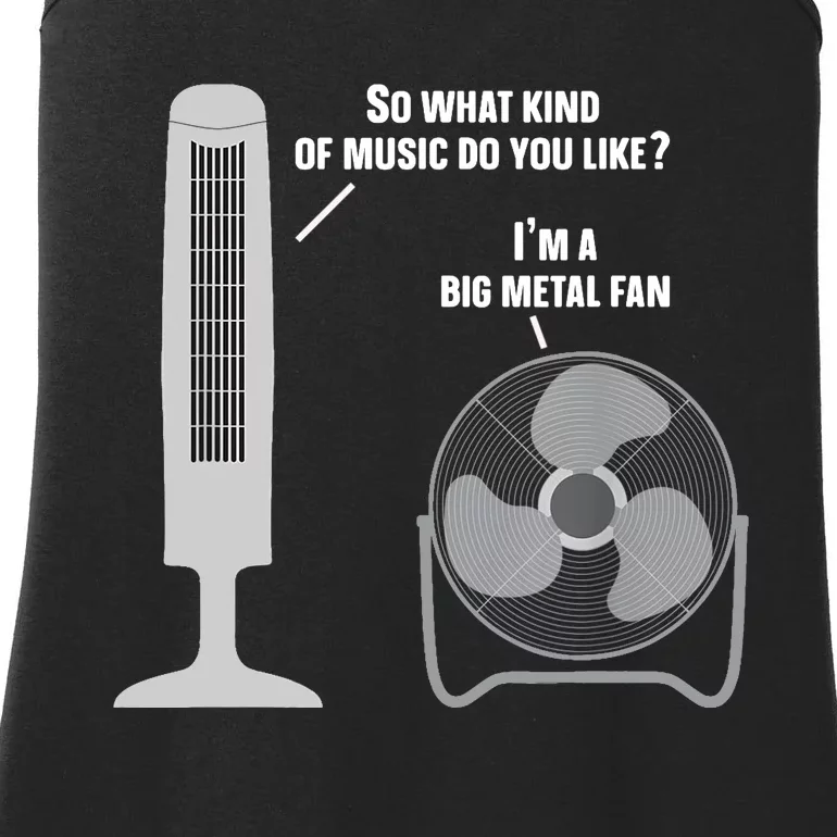 Heavy Metal Music Fan Big Metal Fan Funny Metalhead Rock Pun Ladies Essential Tank