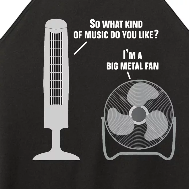 Heavy Metal Music Fan Big Metal Fan Funny Metalhead Rock Pun Women’s Perfect Tri Rocker Tank