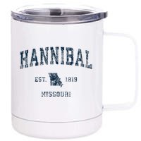 Hannibal Missouri Mo Vintage Sports Design 12 oz Stainless Steel Tumbler Cup