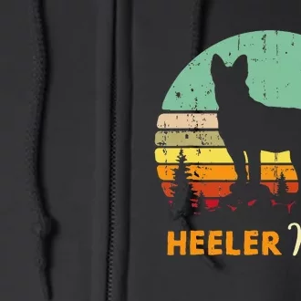 Heeler Mom Mama Mother Pet Cattle Dog Owner Full Zip Hoodie