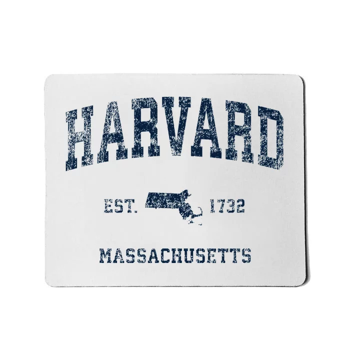 H.A.R.V.A.R.D Massachusetts Ma Vintage Sports Design Mousepad