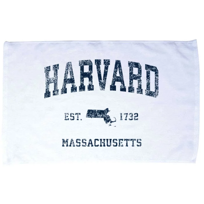 H.A.R.V.A.R.D Massachusetts Ma Vintage Sports Design Microfiber Hand Towel