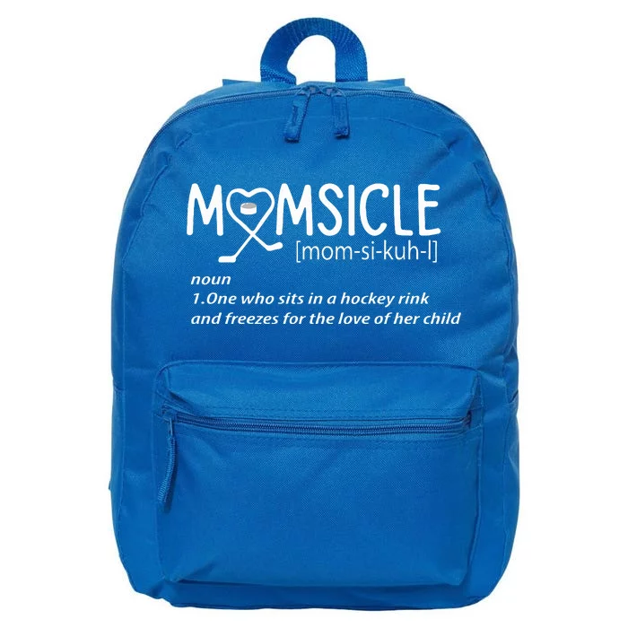 Hockey Mom Momsicle Definition Mothers Day 16 in Basic Backpack