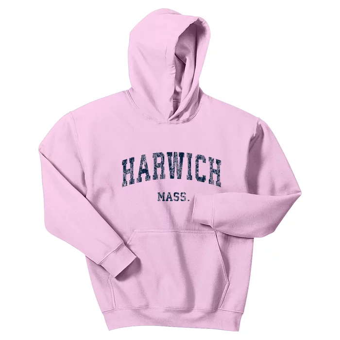 Harwich Massachusetts Ma Vintage Varsity Sports Kids Hoodie