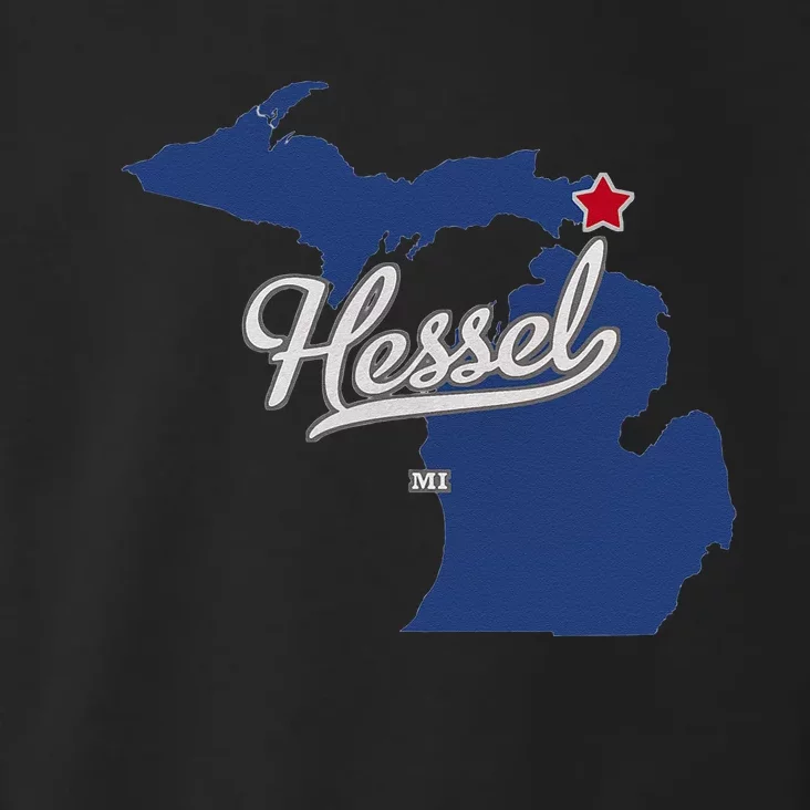 Hessel Michigan MI Map Toddler Hoodie