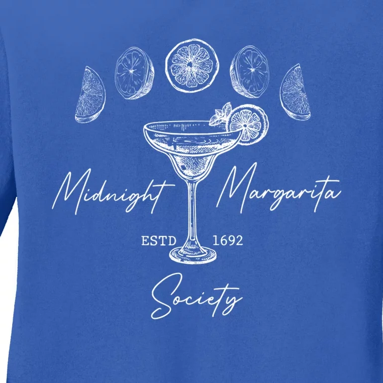 Halloween Midnight Margaritas Society Practical Magic Witch Cute Gift Ladies Long Sleeve Shirt