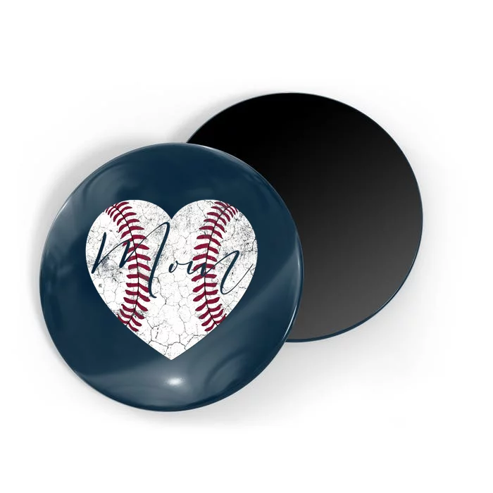 Heart Mom Mother's Day Christmas Baseball Softball Gift Magnet