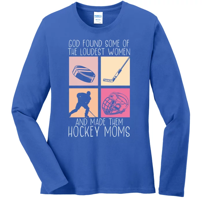 Hockey Mom Motherhood Best Mama Ever Hockey Season Cool Gift Ladies Long Sleeve Shirt