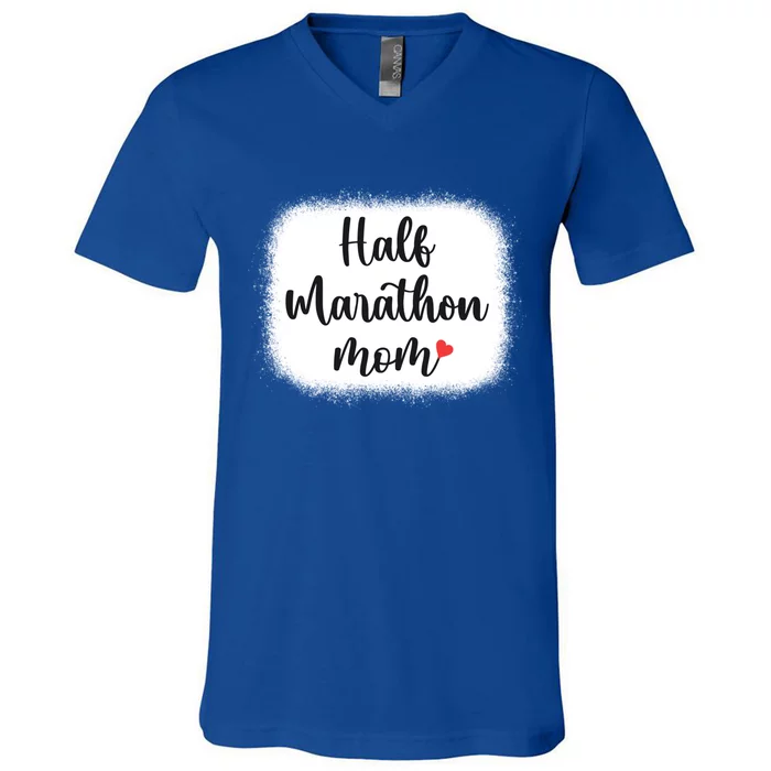 Half Marathon Mom Funny Running 13 1 Marathoner Runner Mom Great Gift V-Neck T-Shirt