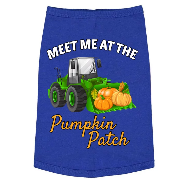 Halloween Meet Me At The Pumpkin Patch Tractor Pumpkins Gift Doggie Tank