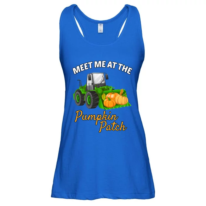 Halloween Meet Me At The Pumpkin Patch Tractor Pumpkins Gift Ladies Essential Flowy Tank