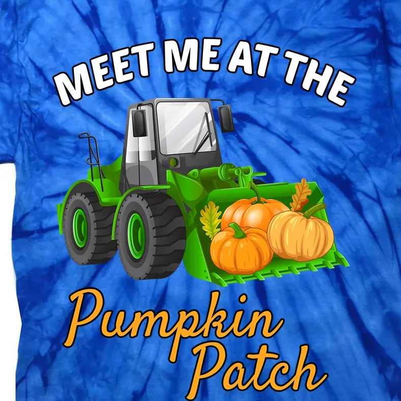 Halloween Meet Me At The Pumpkin Patch Tractor Pumpkins Gift Tie-Dye T-Shirt