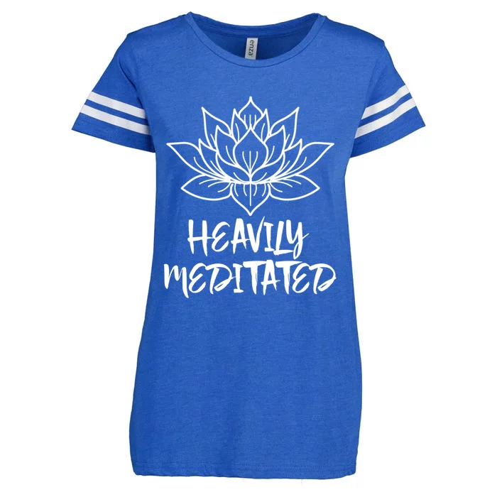 Heavily Meditated Meaningful Gift Funny Yoga Gift Enza Ladies Jersey Football T-Shirt