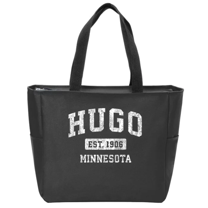 Hugo Minnesota Mn Vintage Sports Zip Tote Bag