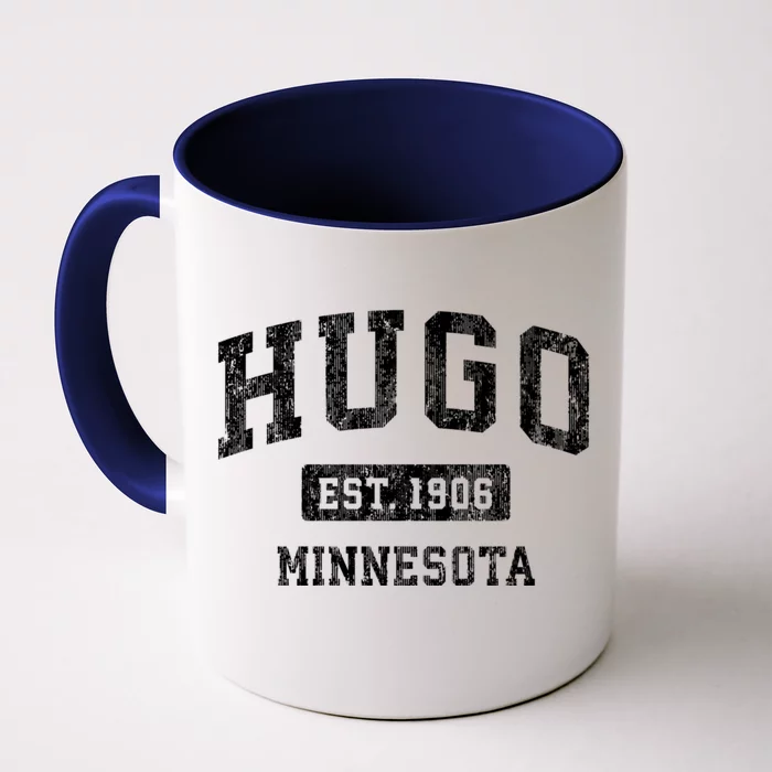 Hugo Minnesota Mn Vintage Sports Front & Back Coffee Mug