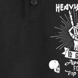 Heavy Metal Music Is Gods Apology Funny Pun Gift Dry Zone Grid Performance Polo