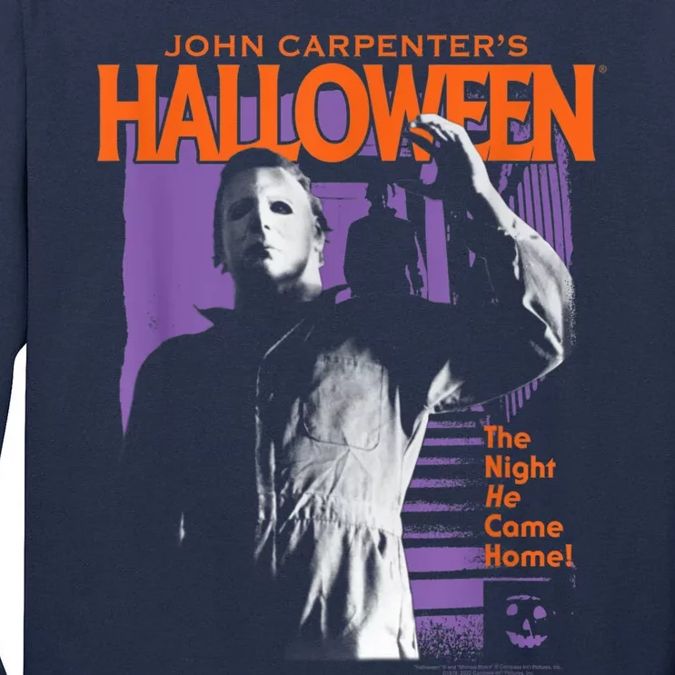 Halloween Michael Myers Pop Art Tall Long Sleeve T-Shirt