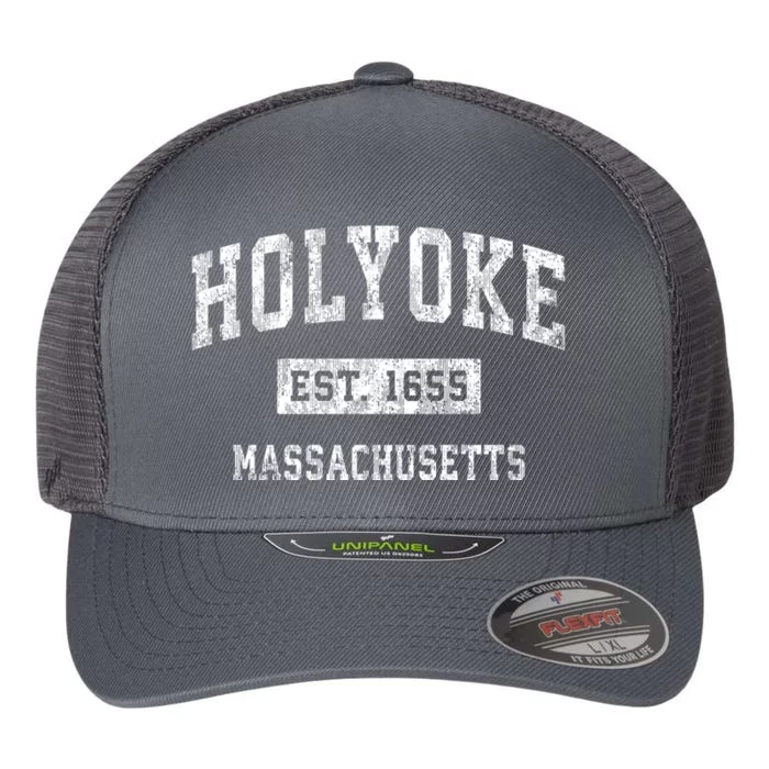 Holyoke Massachusetts Ma Vintage Sports Flexfit Unipanel Trucker Cap