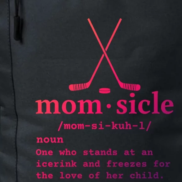 Hockey Mom Momsicle Definition Funny Gift Daily Commute Backpack