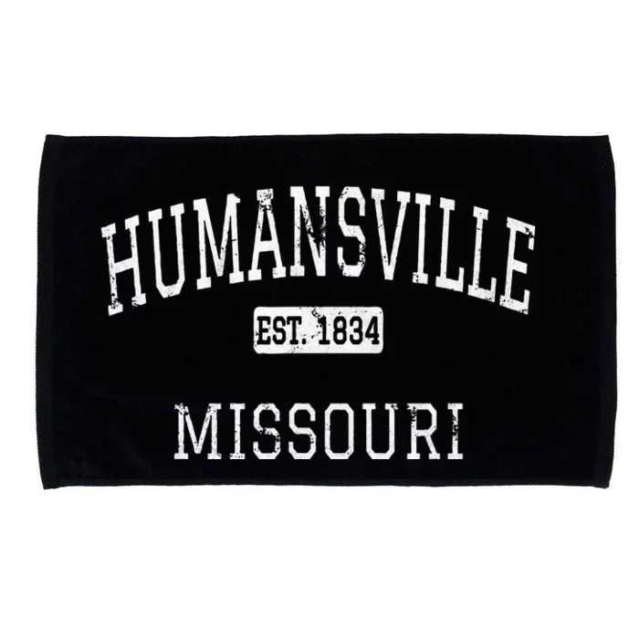 Humansville Missouri MO Vintage Microfiber Hand Towel