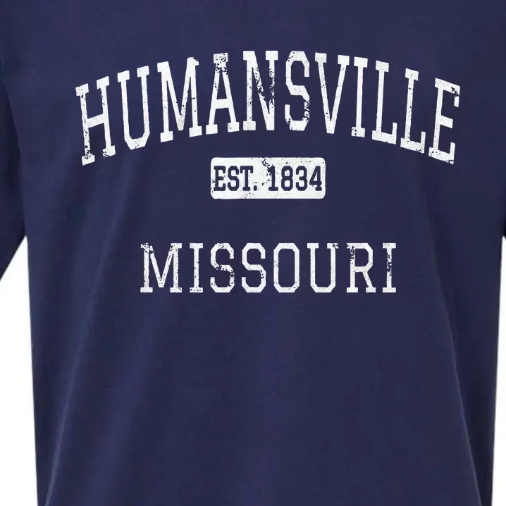 Humansville Missouri MO Vintage Sueded Cloud Jersey T-Shirt