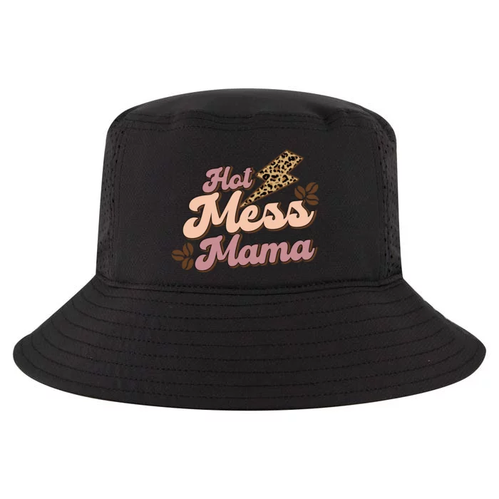 Hot Mess Mama Coffee Lovers Cool Comfort Performance Bucket Hat