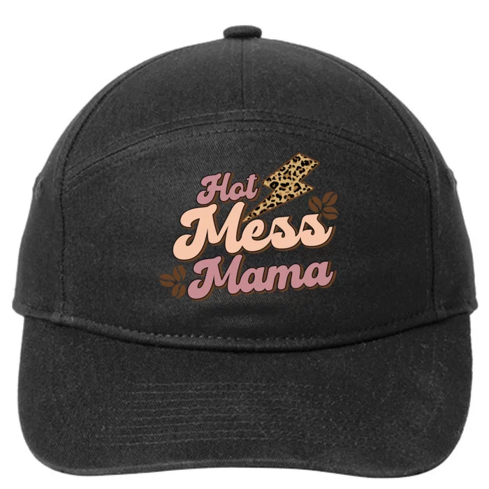 Hot Mess Mama Coffee Lovers 7-Panel Snapback Hat