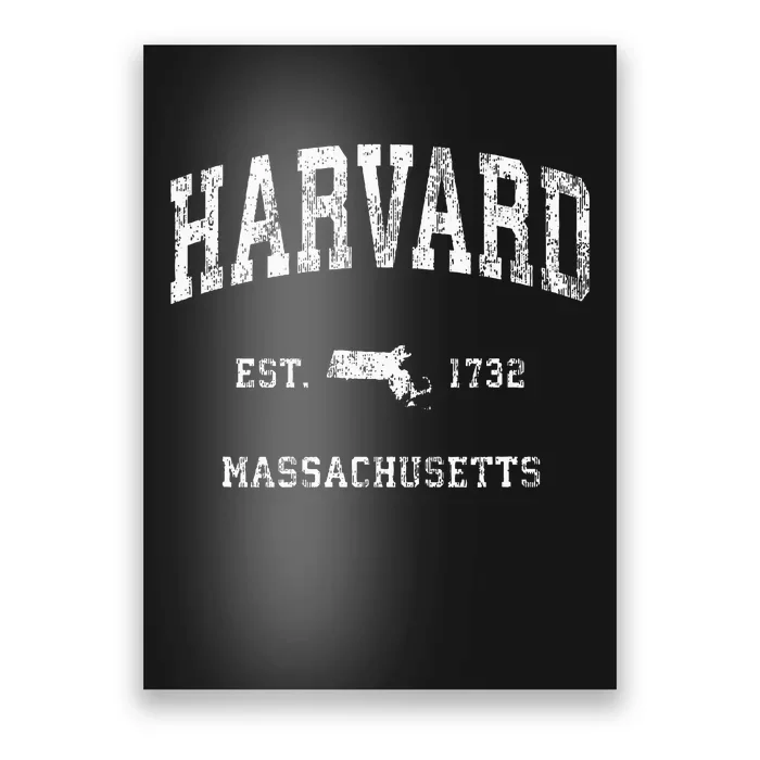 Harvard Massachusetts MA Vintage Athletic Sports Design Poster