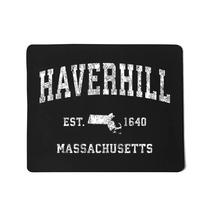 Haverhill Massachusetts Ma Vintage Athletic Sports Mousepad