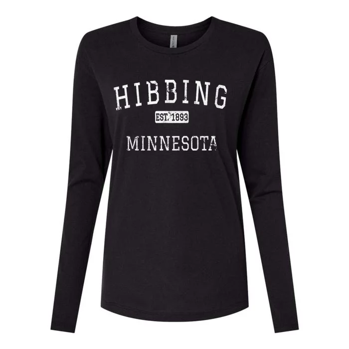 Hibbing Minnesota Mn Vintage Womens Cotton Relaxed Long Sleeve T-Shirt