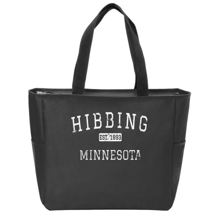 Hibbing Minnesota Mn Vintage Zip Tote Bag