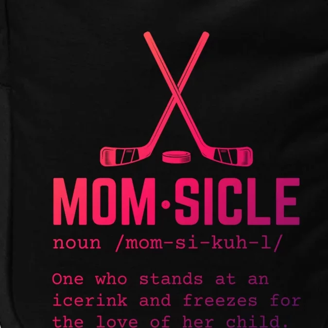 Hockey Mom Momsicle Definition Cute Gift Impact Tech Backpack